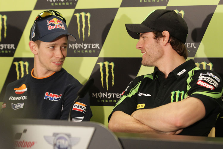 Casey Stoner (li.) und Cal Crutchlow