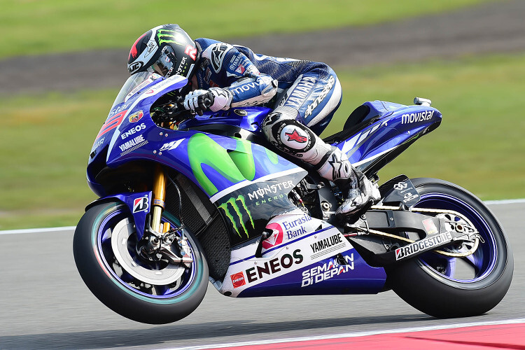 Jorge Lorenzo auf seiner Yamaha M1 in Assen