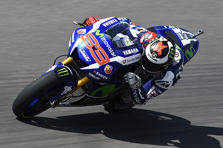 Jorge Lorenzo auf seiner Yamaha M1