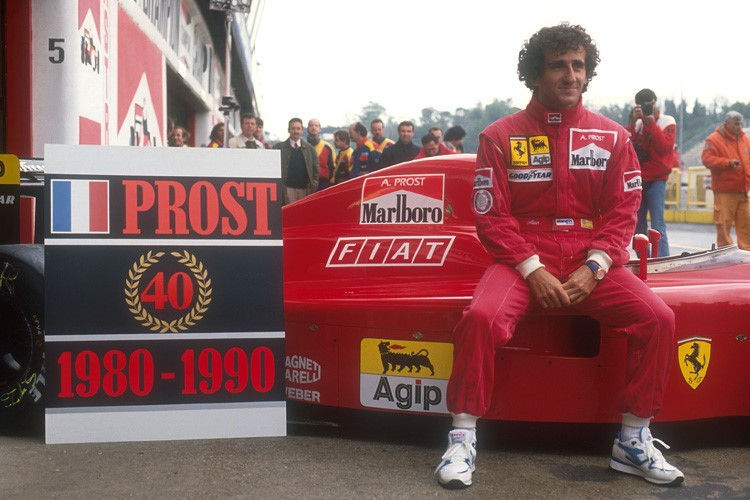 Alain Prost errang fünf seiner 51 GP-Siege für Ferrari