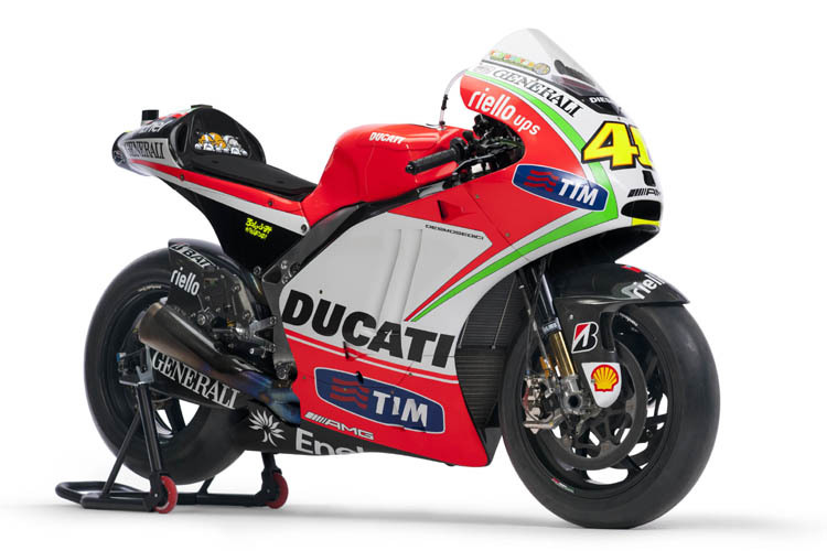 Die Ducati Desmosedici GP12 in ihrem endgültigen Design