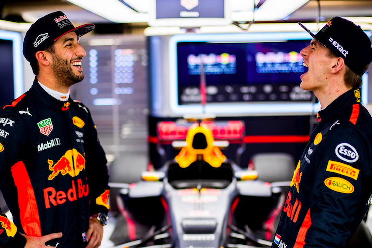 Daniel Ricciardo und Max Verstappen