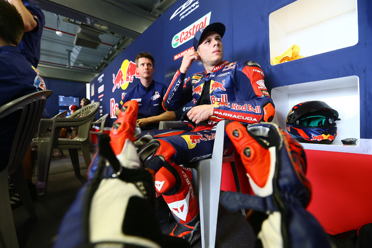 Stefan Bradl mit seinem Crew-Chief William Huisjes