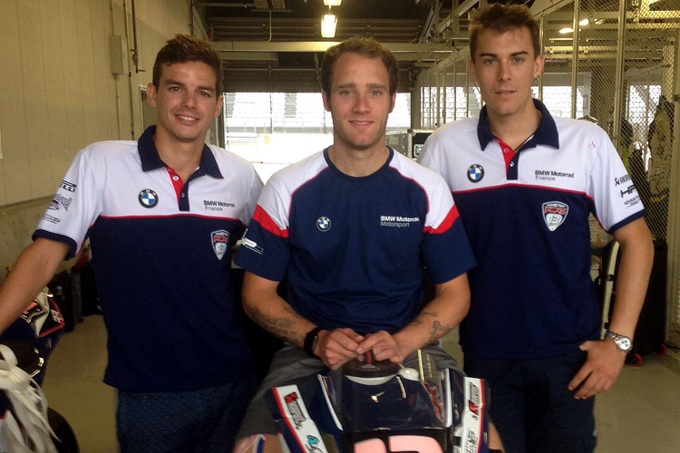 Bastien Mackels, Tommy Bridewell und Markus Reiterberger (v.l.) 