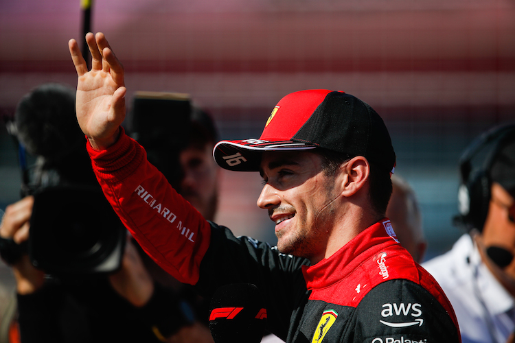 Charles Leclerc durfte sich nach dem Qualifying auf dem Circuit Paul Ricard über die Pole freuen