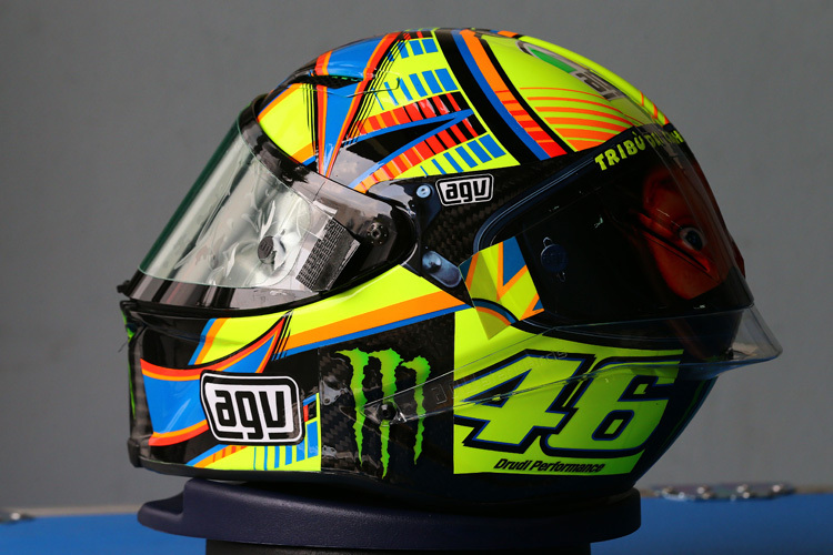 Mit diesem Helmdesign fuhr Rossi in Sepang