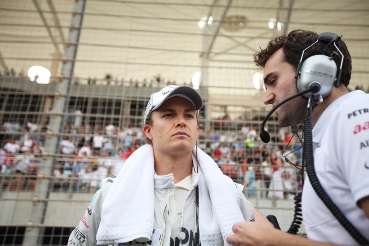 Nico Rosberg kurz vorm Start