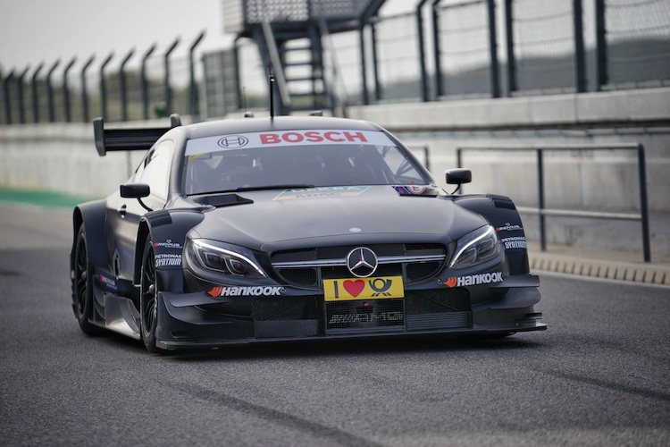 Der Mercedes bei den Tests in Portimao