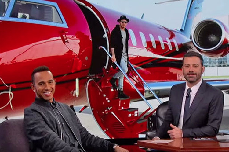 Lewis Hamilton in der Talk-Show von Jimmy Kimmel