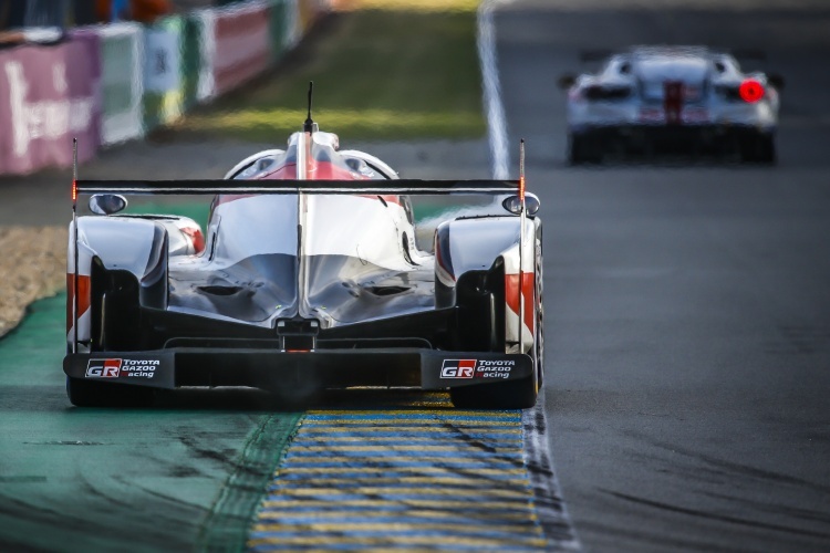 Zeigt der Konkurrenz bei den 24h von Le Mans das Heck: Der Toyota TS050 Hybrid