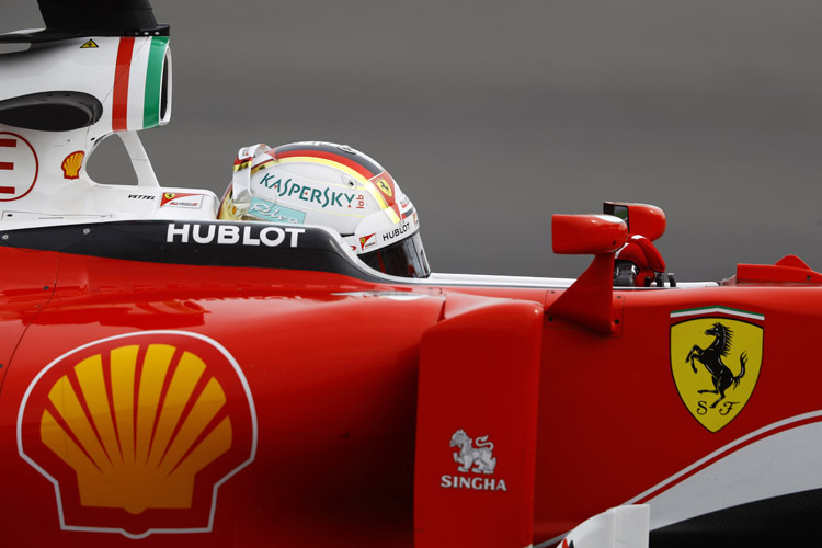 Sebastian Vettel war der schnellste Mann auf der nassen Piste von Shanghai