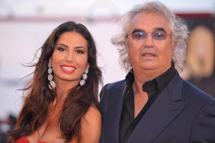 Flavio Briatore mit seiner schönen Elisabetta