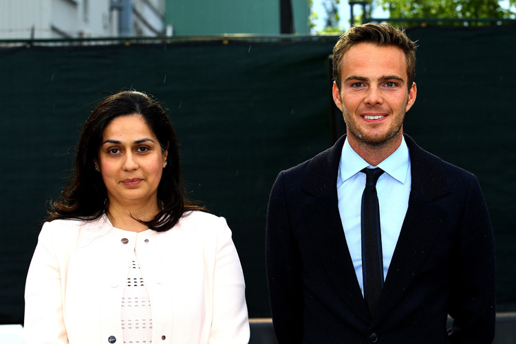 Monisha Kaltenborn in Kanada 2014 mit Giedo van der Garde