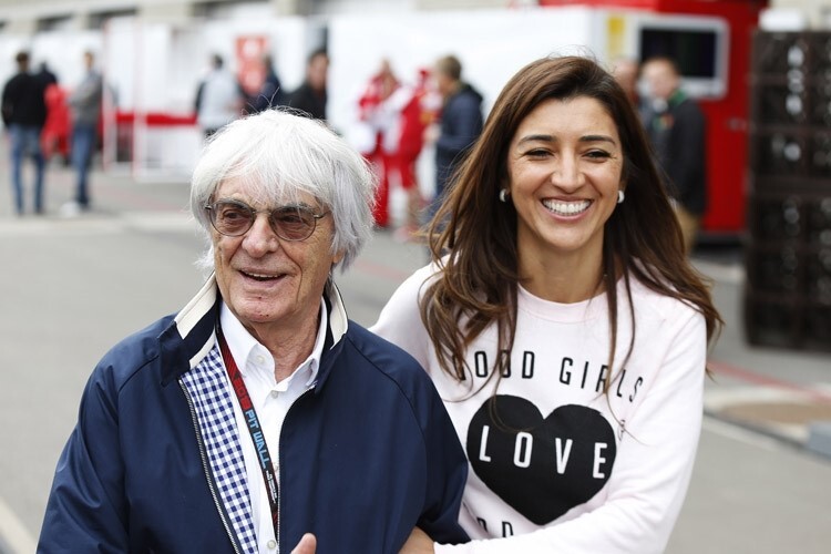 Bernie Ecclestone und seine Gattin Fabiana