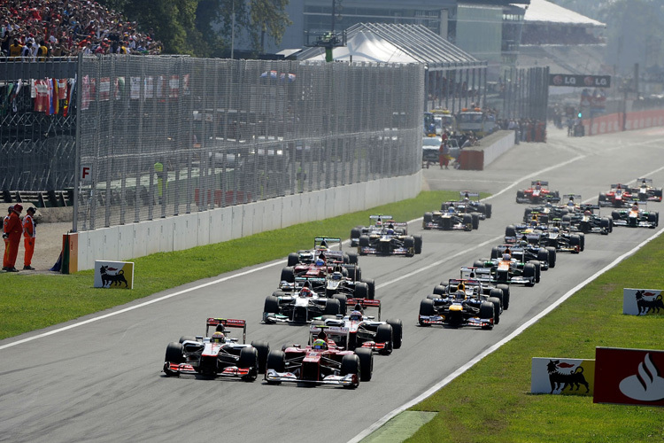 Start zum Italien-GP 2012