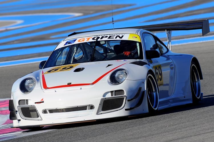 Der 2013 GT3 R bei der GT-Open Winterserie in Paul Ricard