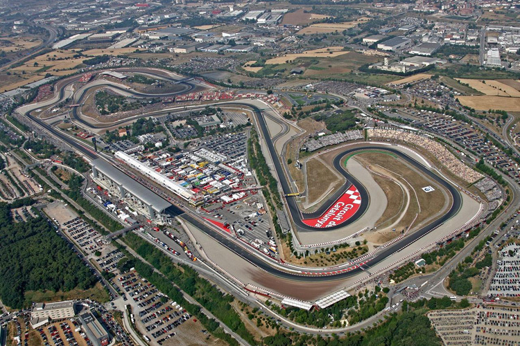 Der Circuit de Barcelona-Catalunya aus der Vogelperspektive