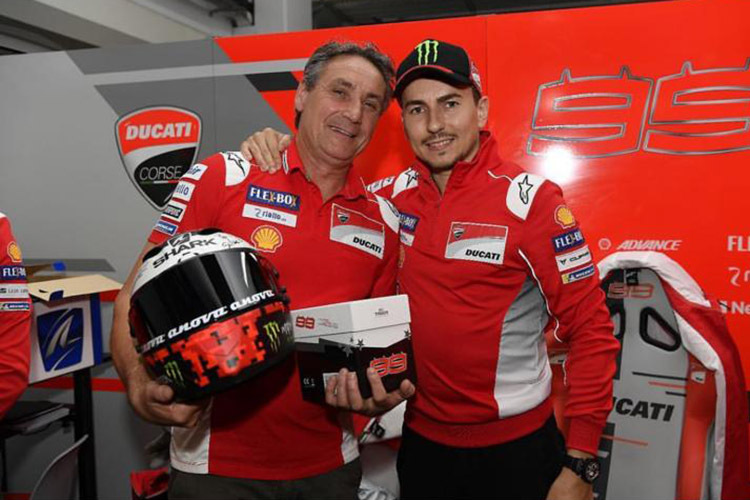 Silvio Sangalli mit Jorge Lorenzo