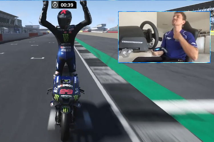 Jorge Lorenzo entschied den Silverstone-GP an der PlayStation für sich