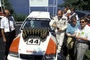 Gewinner und Verlierer: Sportchef Kreiner, DTM-Pilot Stuck, TV-Mann Braun und Journalist Haug 1990 bei der Wetteinlösung am Norisring (von links)