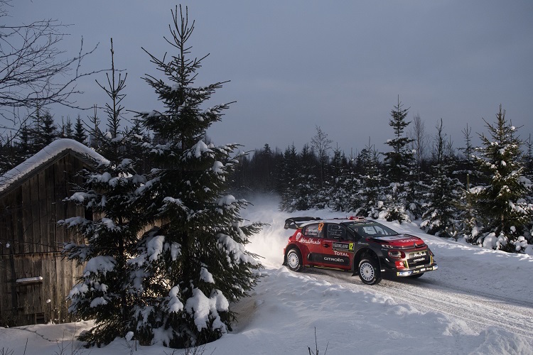 Saisonneueinsteiger Mads Östberg im offiziellen Citroën C3 WRC