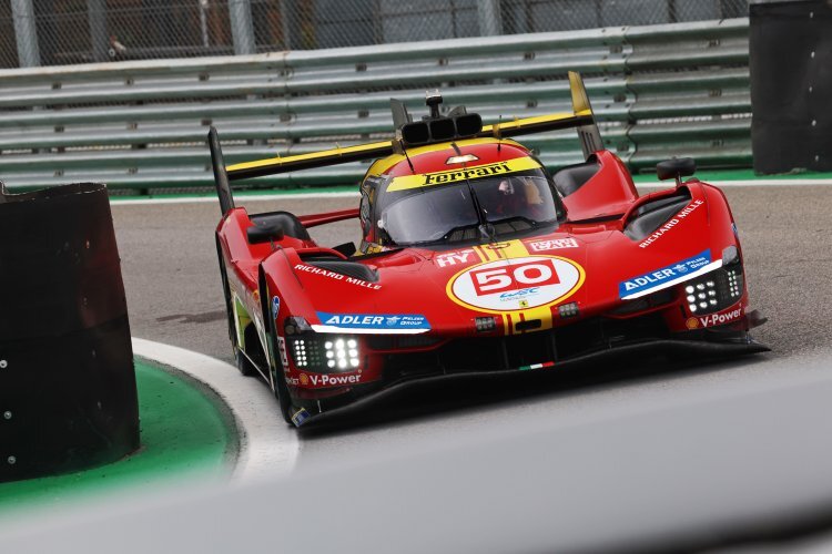 Der Ferrari 499P beim Rennen in Interlagos