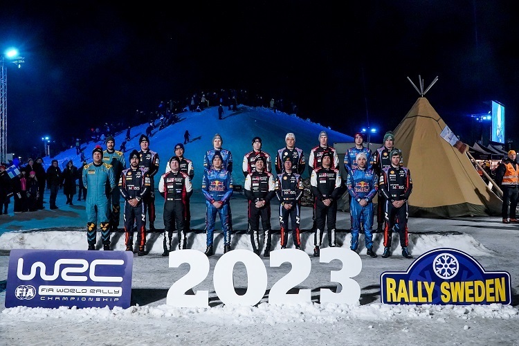 Die WRC-Teams für die Rallye Schweden