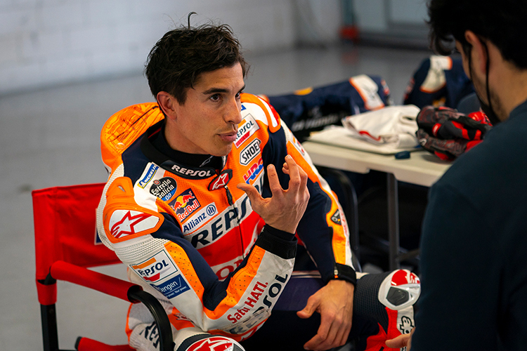 Marc Márquez beim Training in Barcelona