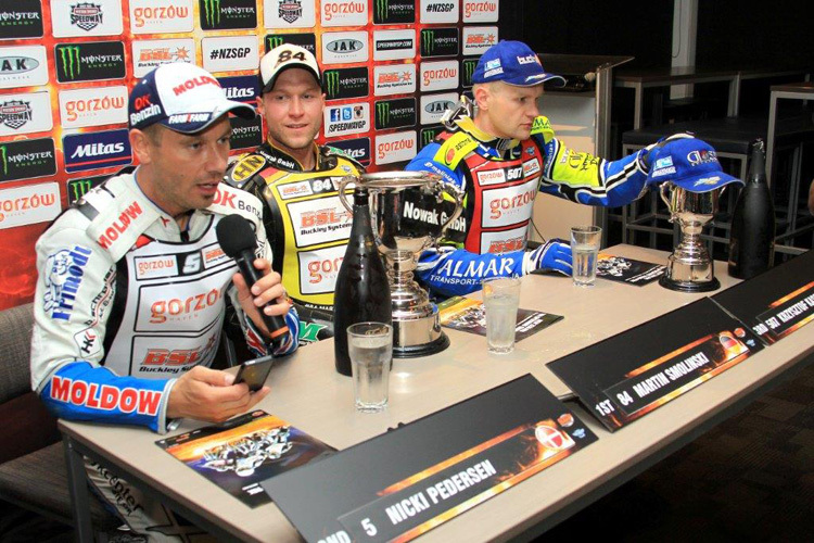 Nicki Pedersen, Martin Smolinski und Krzysztof Kasprzak