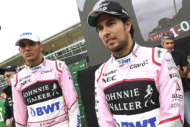 Esteban Ocon und Sergio Pérez