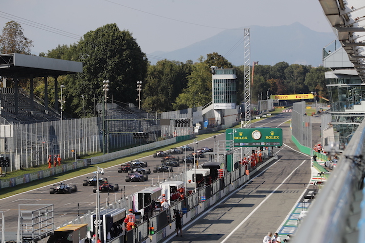 Das Formel-1-Startfeld in Monza