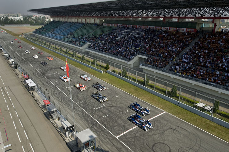 Der Start in Zhuhai: Peugeot vor Audi