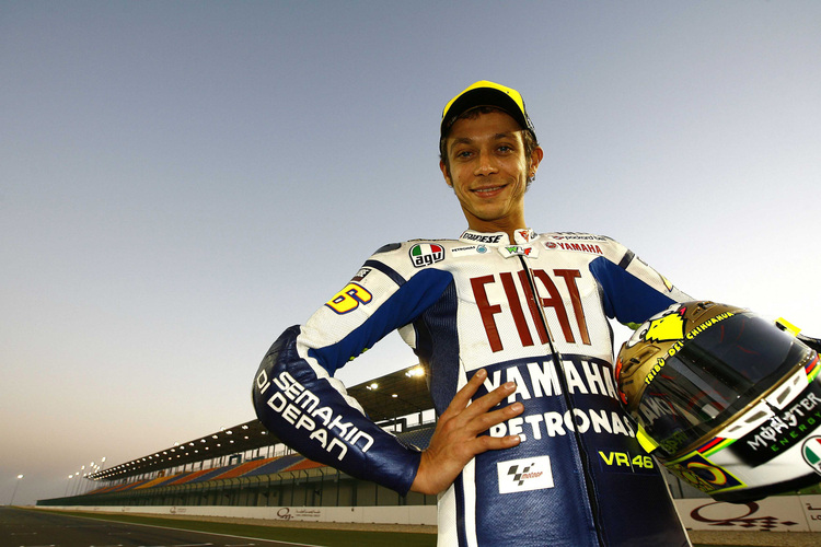 Kam glimpflich davon: Valentino Rossi