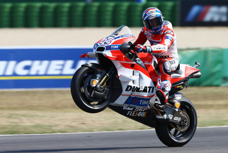 Andrea Dovizioso auf der Ducati Desmosedici in Misano 