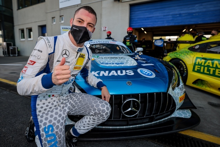 Raffaele Marciello vor dem Mercedes-AMG GT3 in Oschersleben