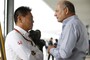 Honda-Rennleiter Yasuhisa Arai mit McLaren-Mitbesitzer Ron Dennis