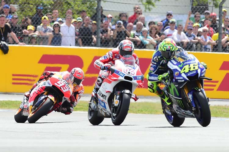 Valentino Rossi reist 2017 als WM-Leader zum Frankreich-GP