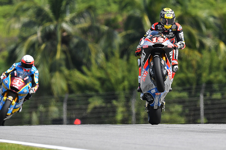 Tom Lüthi auf der Intact-Kalex in Sepang