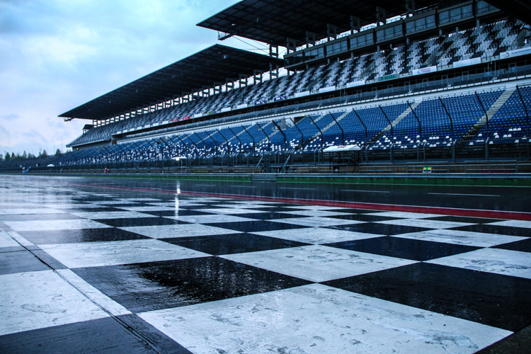 Am Lausitzring herrscht heute mieses Wetter