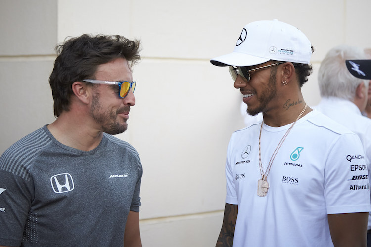 Fernando Alonso und Lewis Hamilton