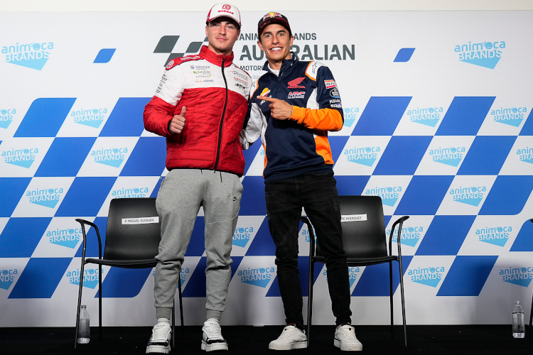 Izan Guevara und Marc Márquez