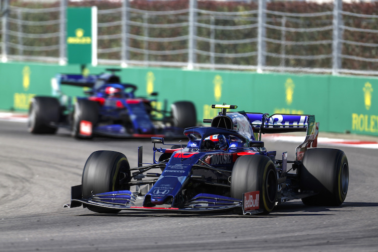 Pierre Gasly und Daniil Kvyat in Sotschi