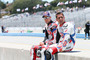 Jonathan Rea (li) und Leon Haslam geniessen die kalifornische Sonne