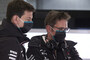 Der leitende Mercedes-Ingenieur Andrew Shovlin mit Teamchef Toto Wolff