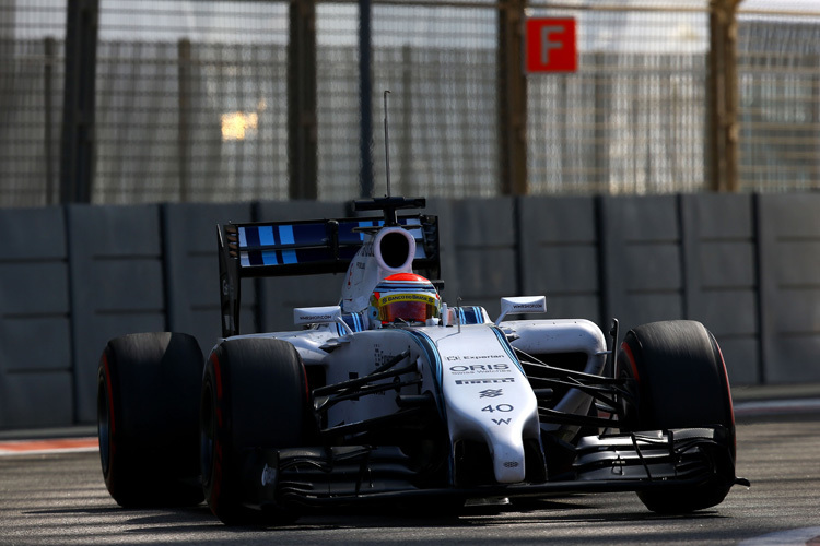 Felipe Nasr bei seinen letzten Runden im Williams
