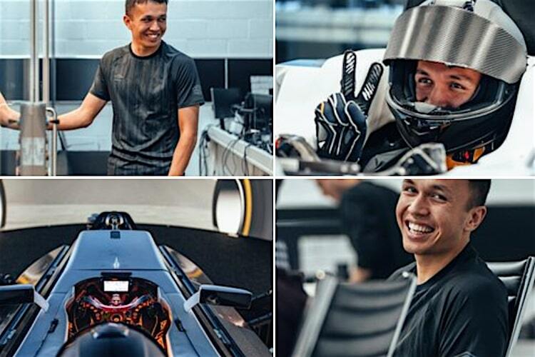 Alex Albon postete diese Bilder vom ersten Tag bei Williams