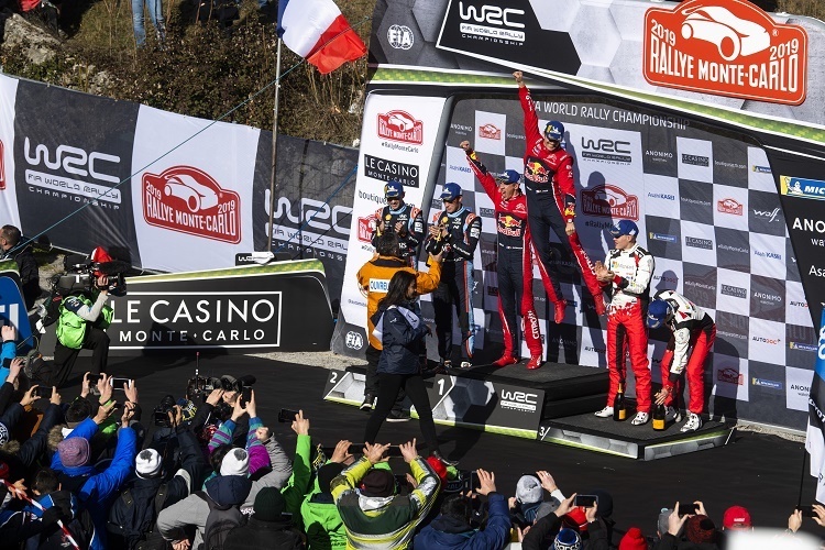 Die Sieger der Rallye Monte Carlo 2019