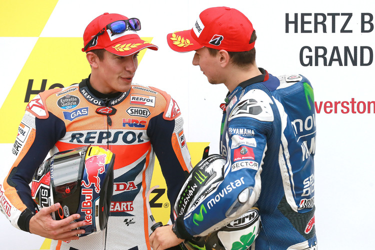 Silverstone-Podest: Marc Márquez und Jorge Lorenzo