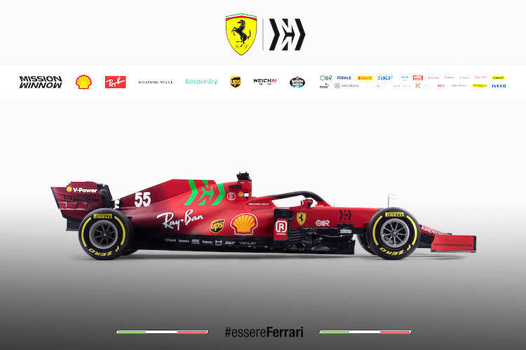Der neue Wagen von Charles Leclerc und Carlos Sainz
