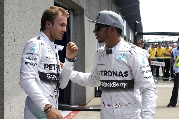 Rosberg und Hamilton: Es wird immer heisser